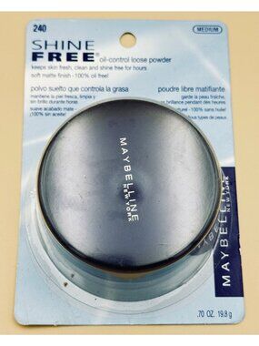 Maybelline Shine Free Oil Control Loose Powder #240 Medium .70 Oz / 19.8g New